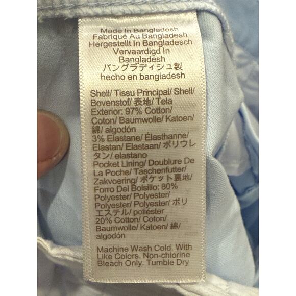 J Crew Womens Blue High-Rise Girlfriend Chino Pants Size 8P NWT New $80 - Picture 7 of 10